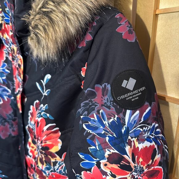 Obermeyer Tuscany II Size 6 Snow Ski Jacket Floral NWOT Boom Blooms - Picture 5 of 8